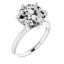 Taille Old Mine Brillant Solitaire de Fiançailles – 2 carats en