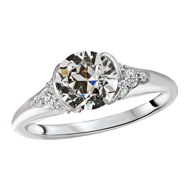 Anniversary Ring Or Blanc 14 Carats avec Brillant – vue principale