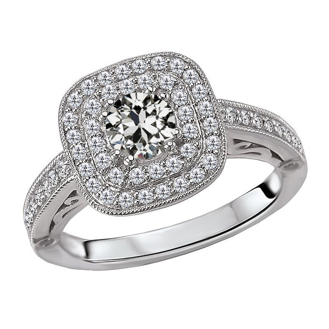 Intemporel Brillant Bague Sertie Halo 2,50 carats – vue principale
