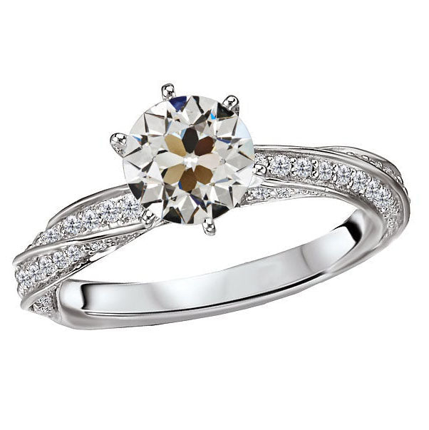 Diamant Anniversary Ring 2-carats Or 14K Blanc – vue principale
