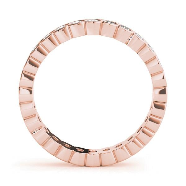 Brillant Eternity Band 3,24 carats Or Rose 14 Carats – vue de face