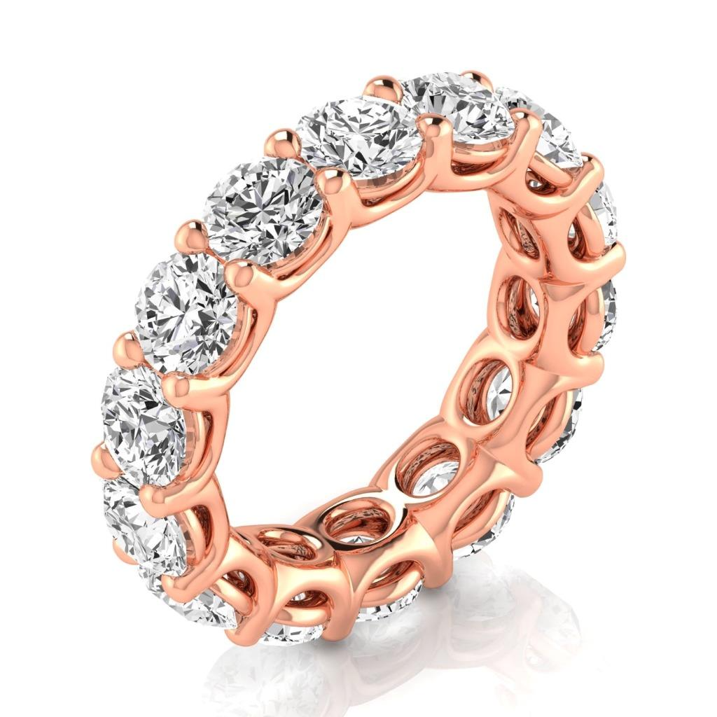 Diamant Eternity Band 7-carats Or 14K Rose – vue principale