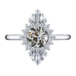Diamant Fin Alliance Anniversaire Bague de Fiançailles Halo 2