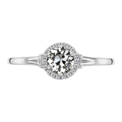 Luxueux Diamant Bague Sertie Halo 1,50 carats