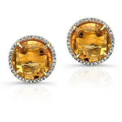Artisanal Gemstone Earring avec Citrine VVS – 38,80 carats