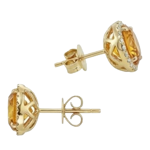 Artisanal Gemstone Earring 38,80 carats – vue de face