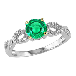 Émeraude Bague Pierre Précieuse fait main 1 carats – HarryChadEnt
