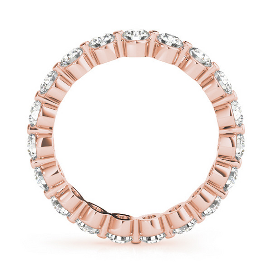 Artisanal Diamant Fin Eternity Band 0,15 carats – vue de face