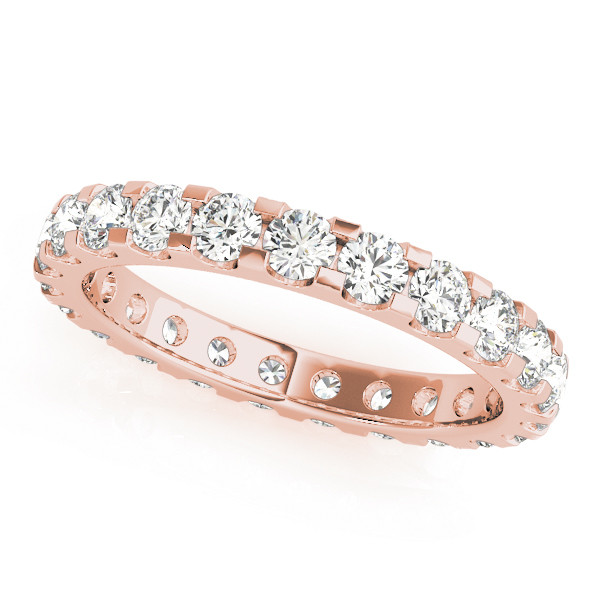 Eternity Band Or Rose 14 Carats avec Diamant Fin – vue principale