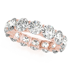 Diamant Eternity Band – Or 14K Rose 7 carats