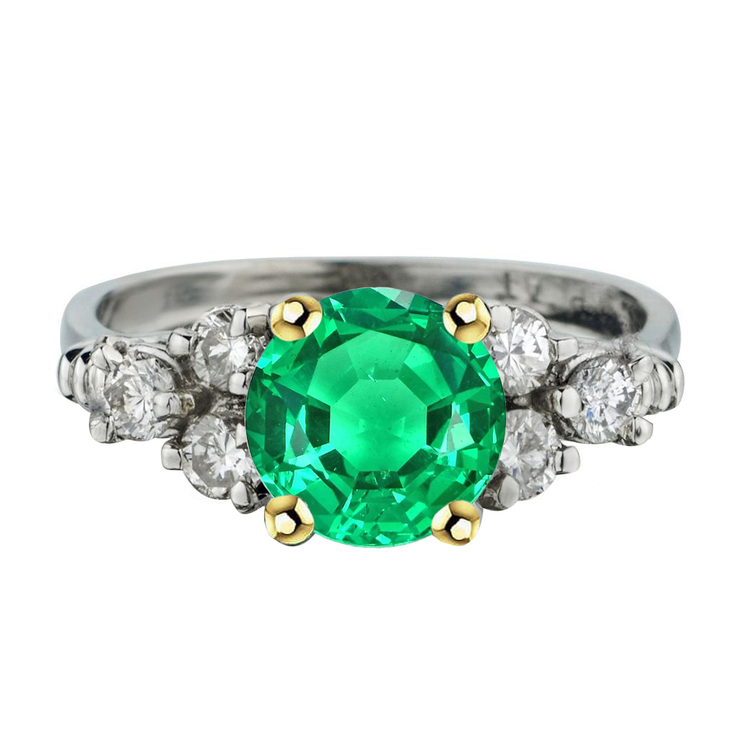 Fait à la main Bague Pierre de Couleur 3 carats – vue principale