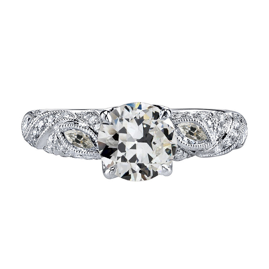 Brillant Bague de Demande 2 carats Or 14K Blanc – vue principale