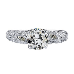 Sophistiqué Bague de Demande avec Brillant Filigrane – 2 carats