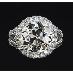 Bague Anniversaire Brillant Bague Sertie Halo 2,50 carats – Or