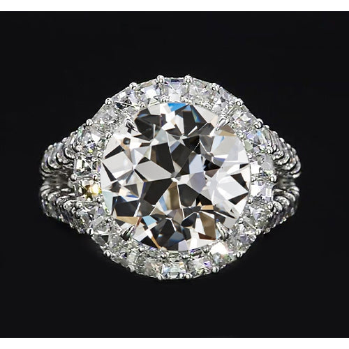 Brillant Bague Sertie Halo – vue principale