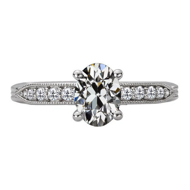 Diamant Anniversary Ring 3-carats Or 14K Blanc – vue principale