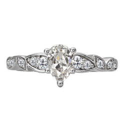 Brillant Coussin Antique Bague de Demande – 3,50 carats en Or