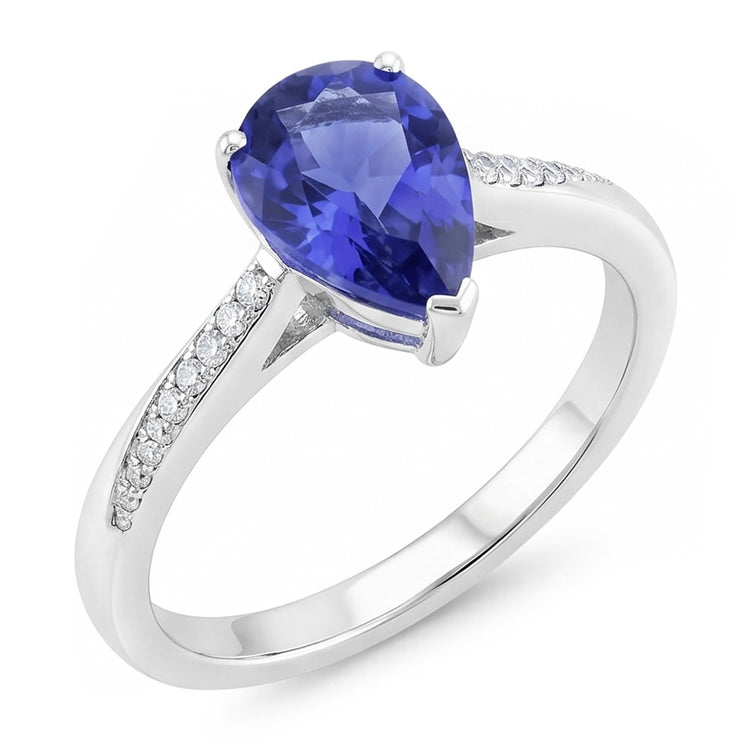Saphir Bleu Royal Bague Pierre Précieuse 1,50 carats – Or Blanc
