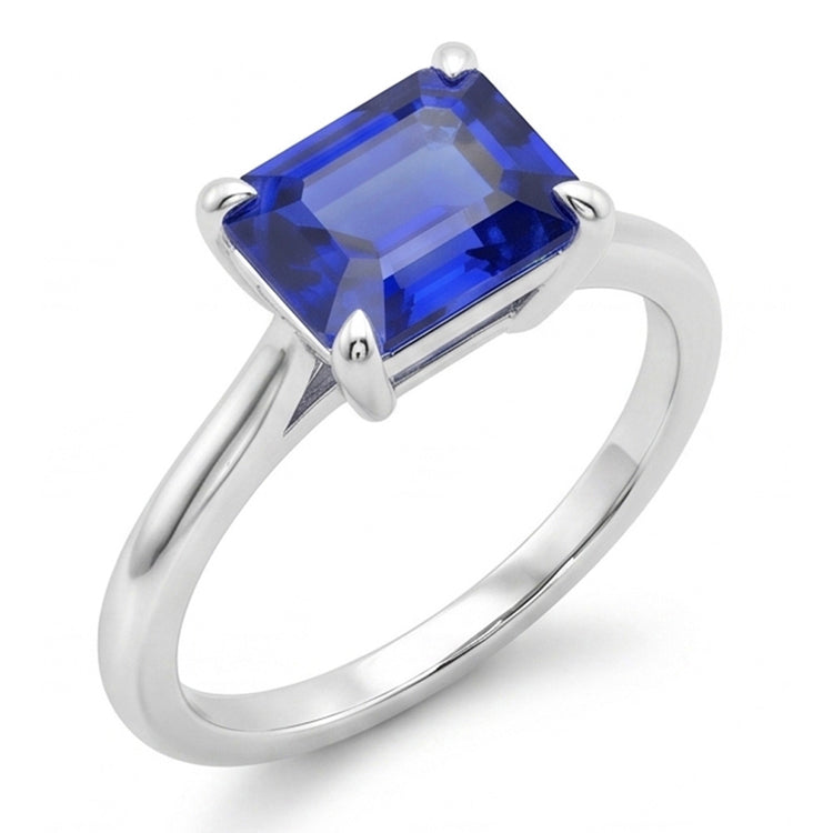 Saphir Bleu Royal Bague Pierre Précieuse 2 carats F/VS1 – Or