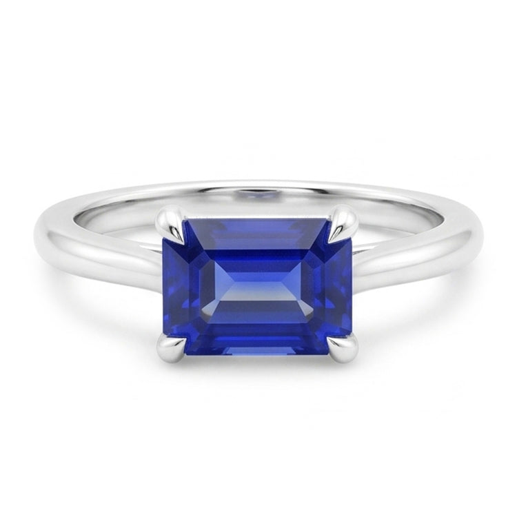 Saphir Bleu Royal Bague Pierre Précieuse 2 carats F/VS1 – Or