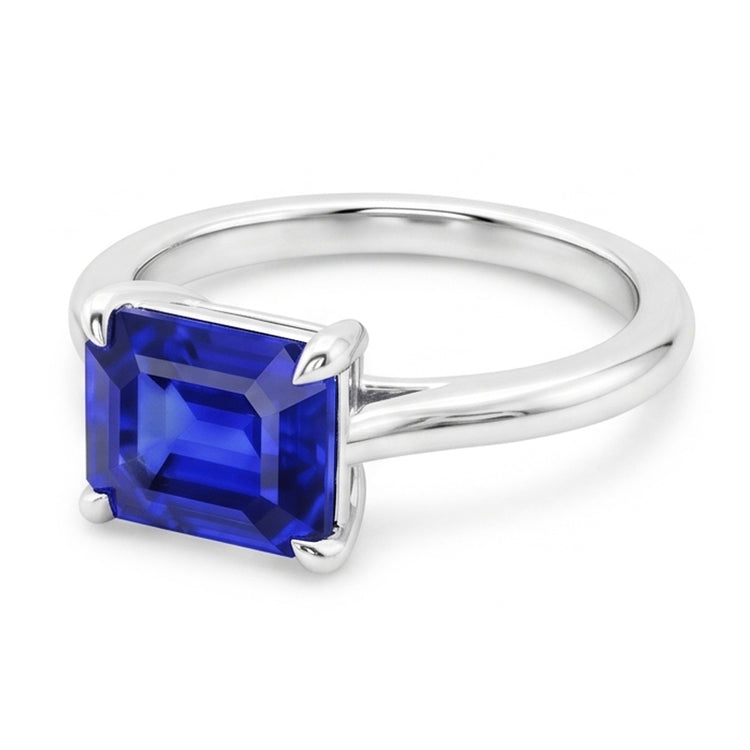 Saphir Bleu Royal Bague Pierre Précieuse 2 carats F/VS1 – Or