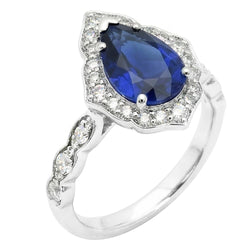 Saphir Bleu Royal Vintage Bague Pierre Précieuse – 1,50 carats