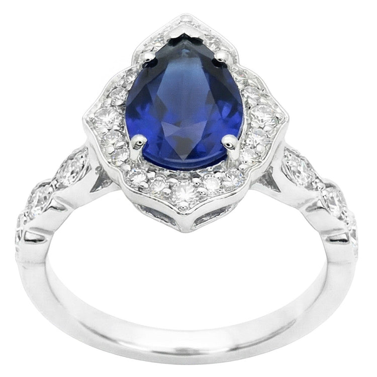 Saphir Bleu Royal Vintage Bague Pierre Précieuse – 1,50 carats