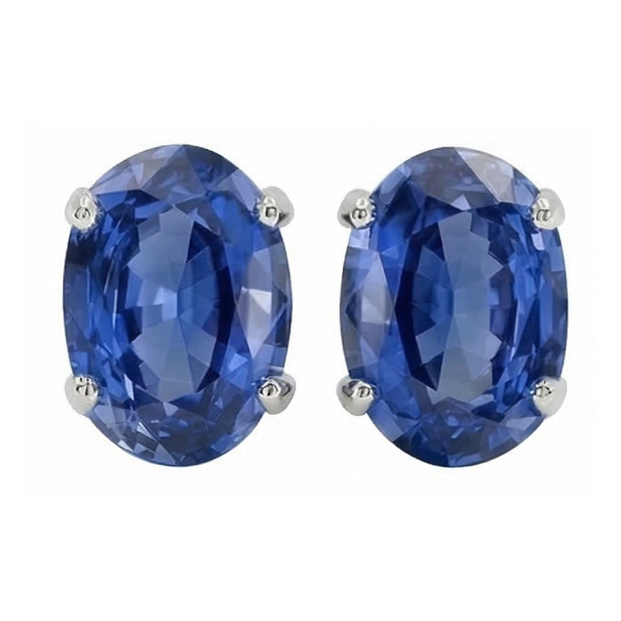 naturel oval diamant 8carats boucle d'oreille angle de côté