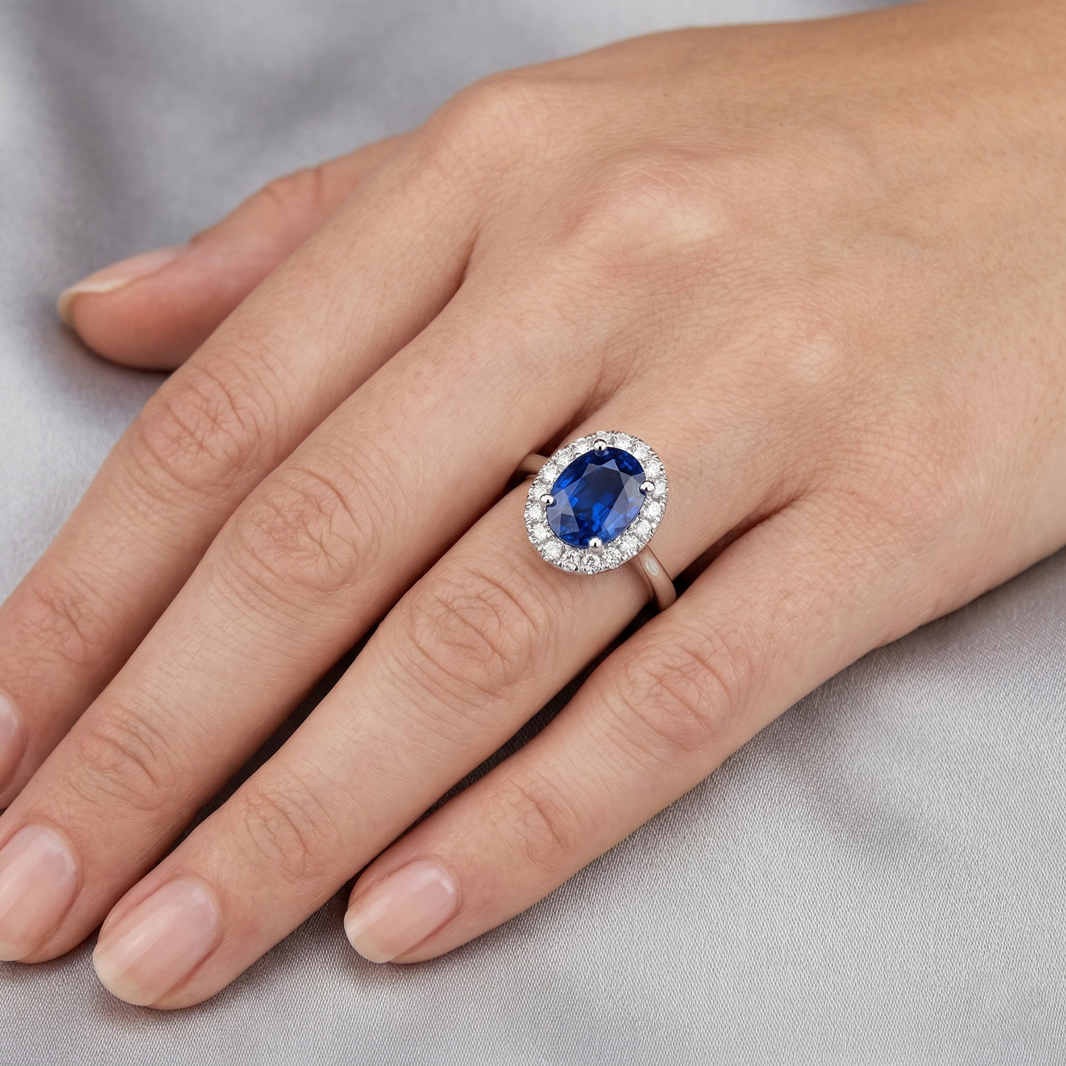 Confectionné main Bague Pierre Précieuse 5,00 carats – vue de dessus