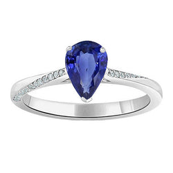 Saphir Bleu Royal Bague Pierre Précieuse 1,50 carats – Or Blanc