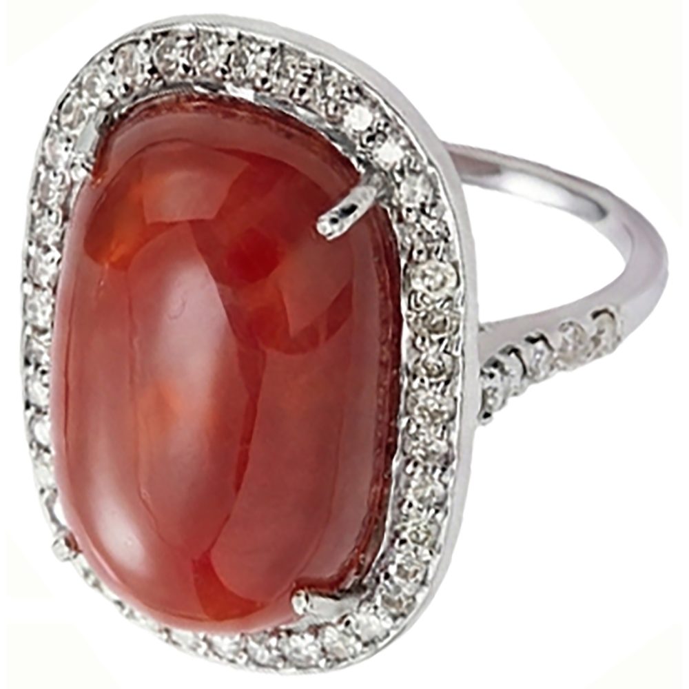 naturel round diamant 14carats bague vue de dessus