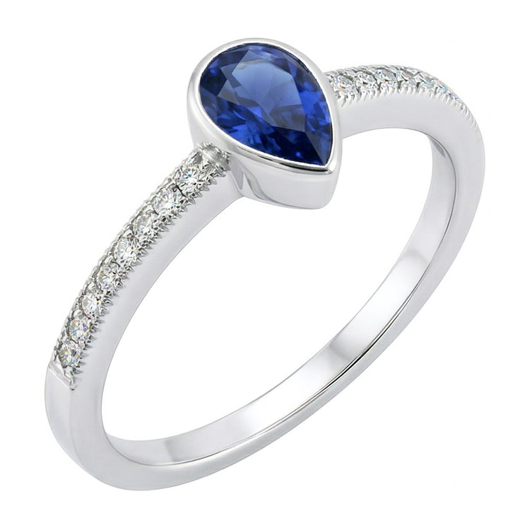 Sertissage Clos Saphir Bleu Royal Bague Pierre Précieuse 1