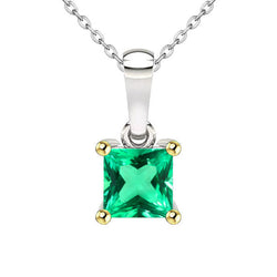 Émeraude Fine Collier Pendentif Pierre – GIA Certifié 3 carats