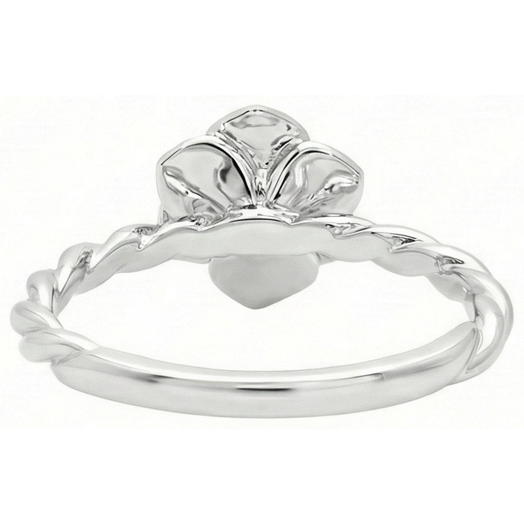 Émeraude Fine Bague Pierre Précieuse – vue de profil