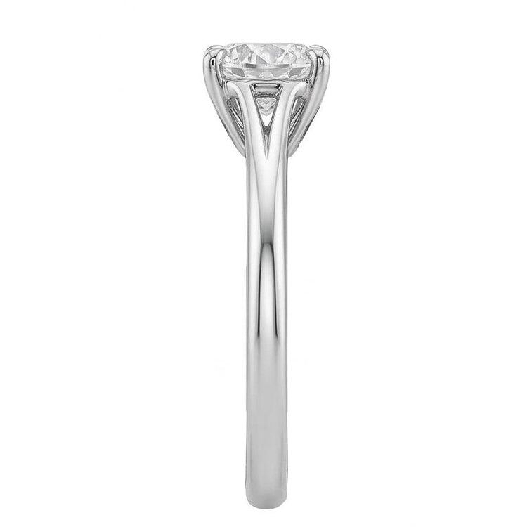 Solitaire 0.75 Carat Bague de Fiançailles Diamant Naturels Extraits des Mines ( et non cultivés en laboratoire ) Rond Or 14K Nouveau