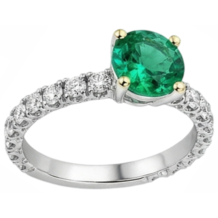 Signature Bague avec Gemme 2,50 carats – vue d'angle