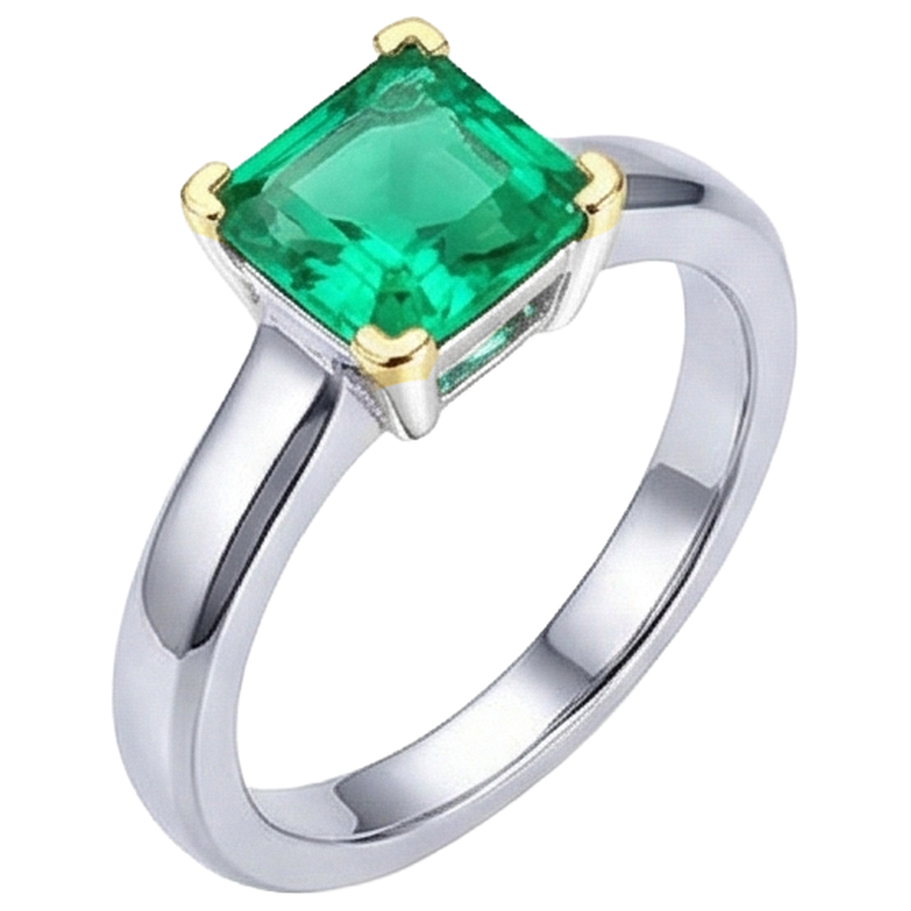 Brillant Bague avec Gemme 2,50 carats – vue de côté