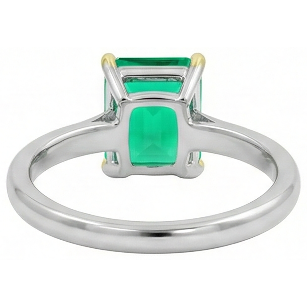 Luxueux Bague Pierre de Couleur 3,50 carats – vue arrière