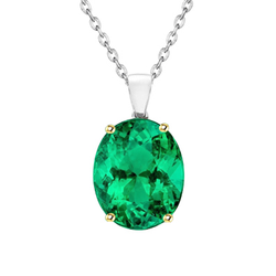 Artisanal Pendentif Gemme avec Émeraude Certifié GIA – 2 carats