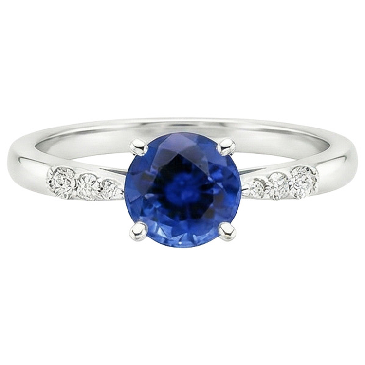 naturel round diamant 2.50carats bague détail rapproché