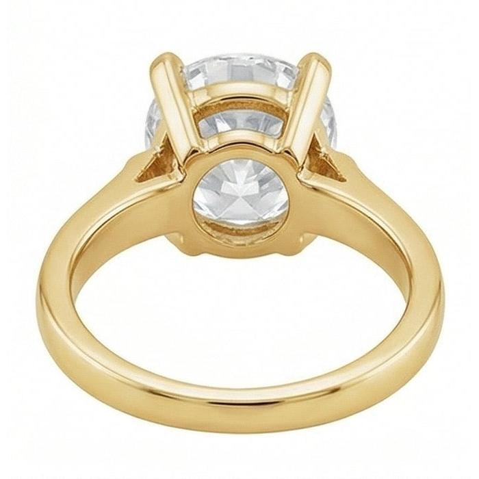 Étincelant Diamant Solitaire de Fiançailles 4 carats – vue de dessus