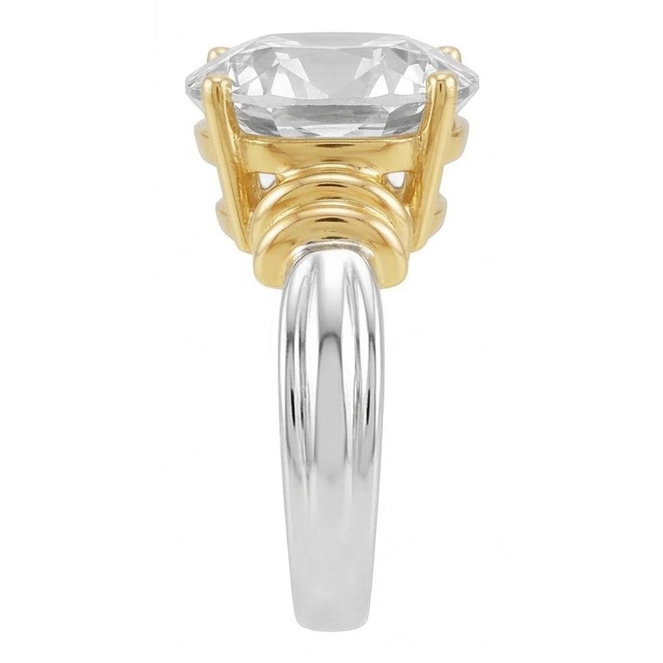Luxueux Brillant Solitaire de Fiançailles 5 carats – vue de côté