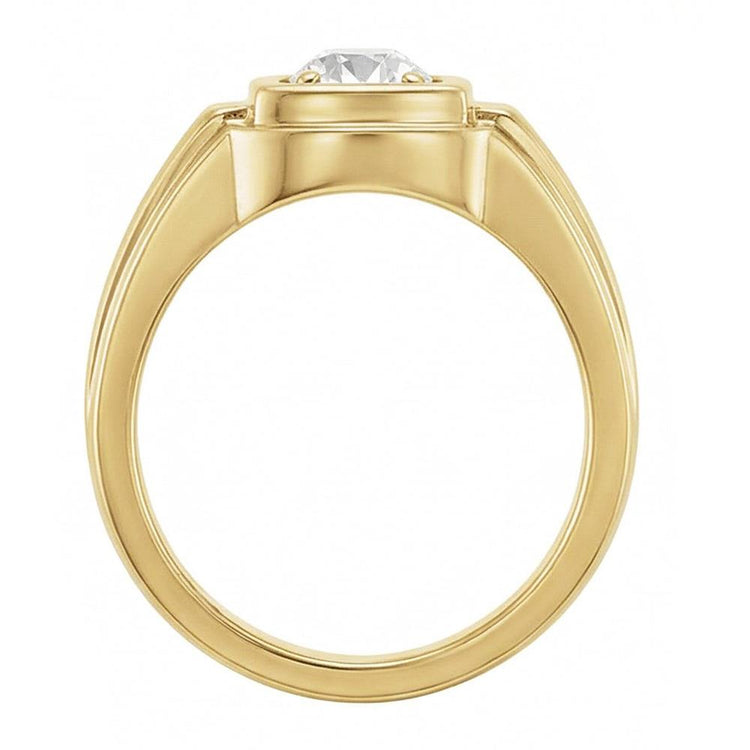 Diamant Bague Solitaire 1,50 carats Or Blanc 14 Carats – vue d'angle