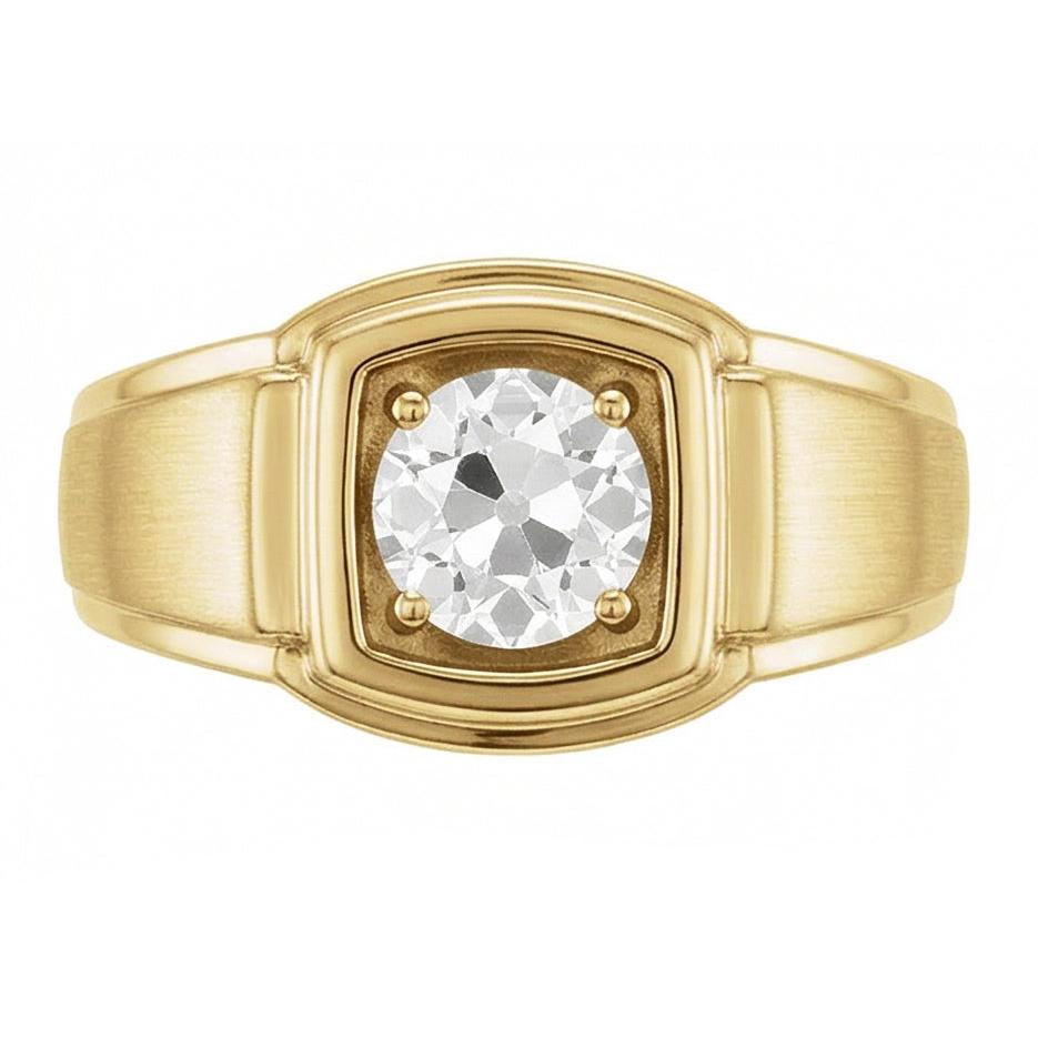 Diamant Bague Solitaire – vue de profil