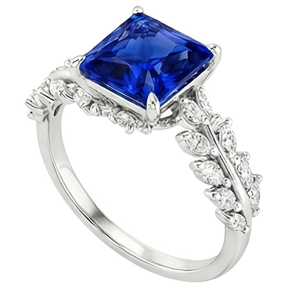naturel marquise diamant 4carats bague vue de dessus