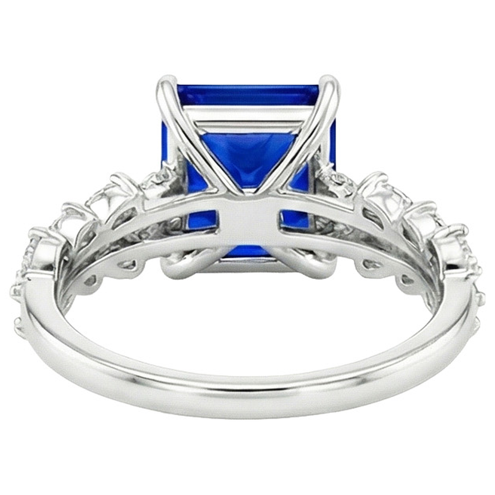 naturel marquise diamant 4carats bague sur blanc