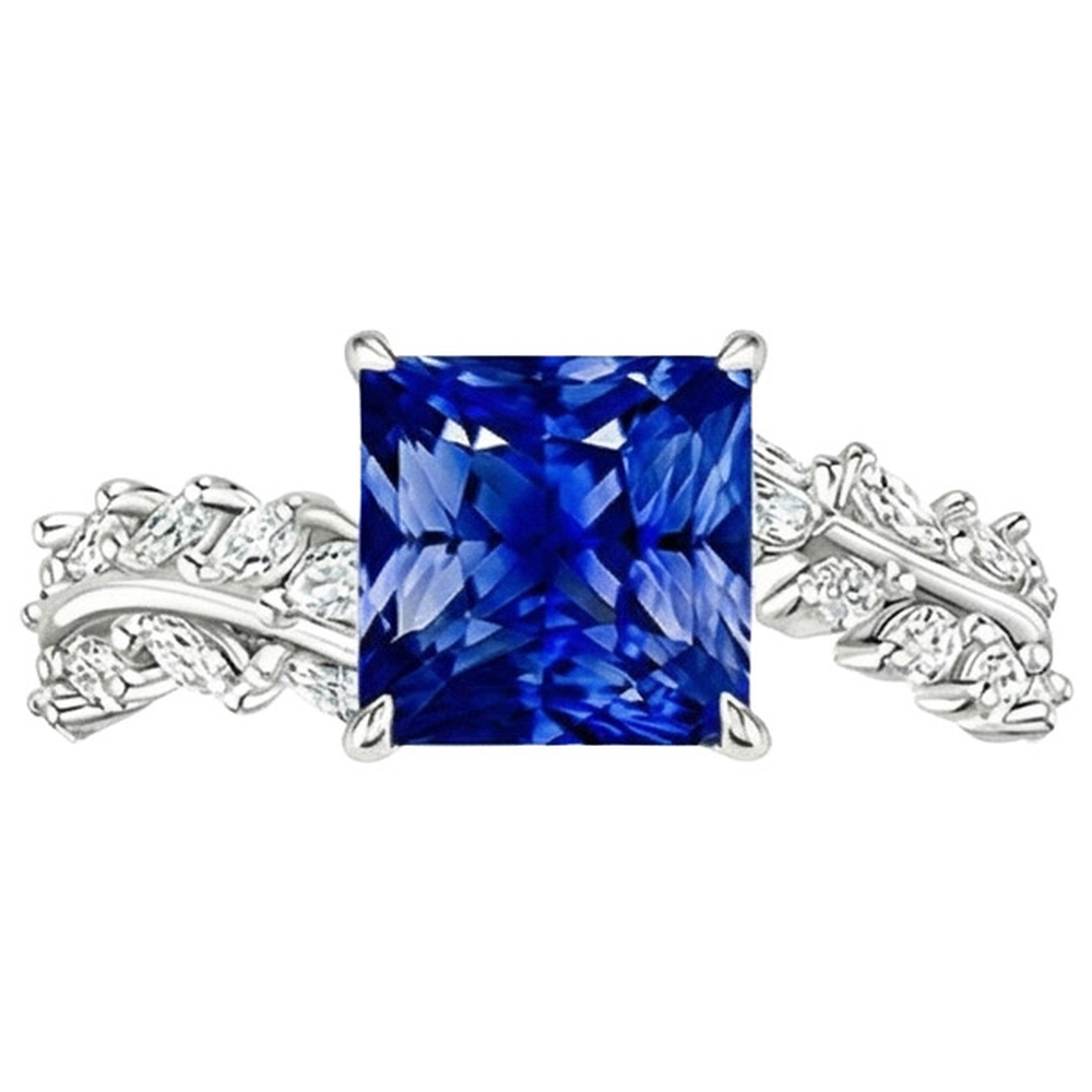naturel marquise diamant 4carats bague détail rapproché