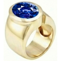 Solitaire Saphir de Ceylan Bague pour homme 2 ct Anniversaire de mariage Bijoux