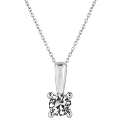 Diamant Fin taille Coussin Antique Pendentif Goutte 1,50 carats