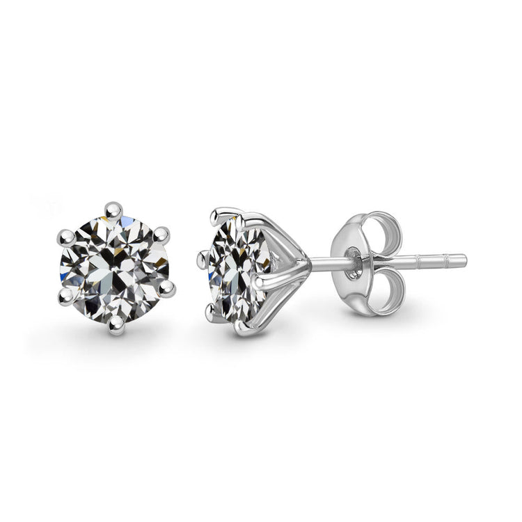 Diamant Pendants d'Oreilles 3-carats Or Blanc 14 Carats – vue principale